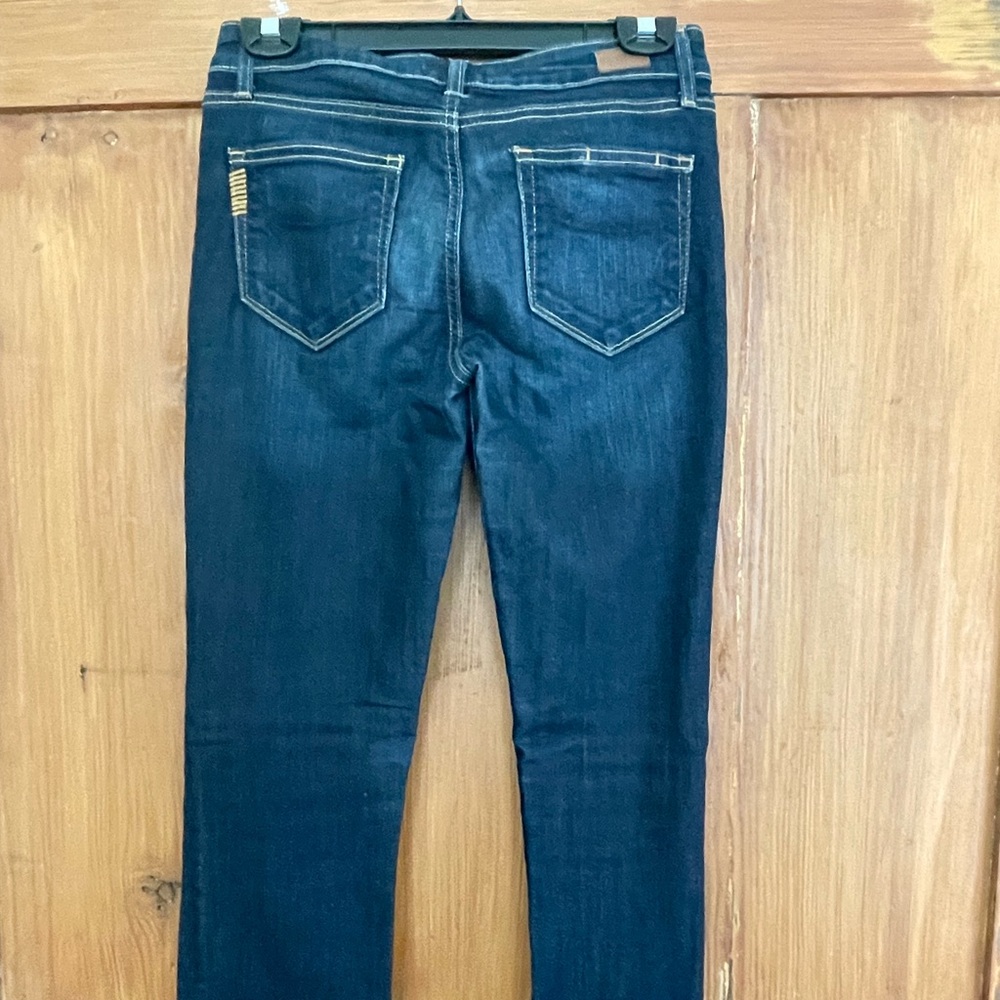 Paige Skyline Skinny USA Dark Wash Blue Stretch Jeans 27 - Picture 3 of 10